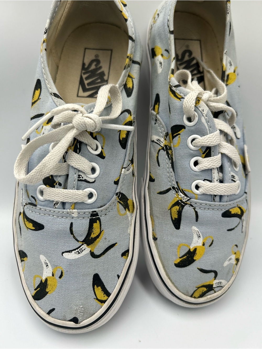 Vans Pop Art Andy Warhol Type Banana Print Lace-Up Sneakers